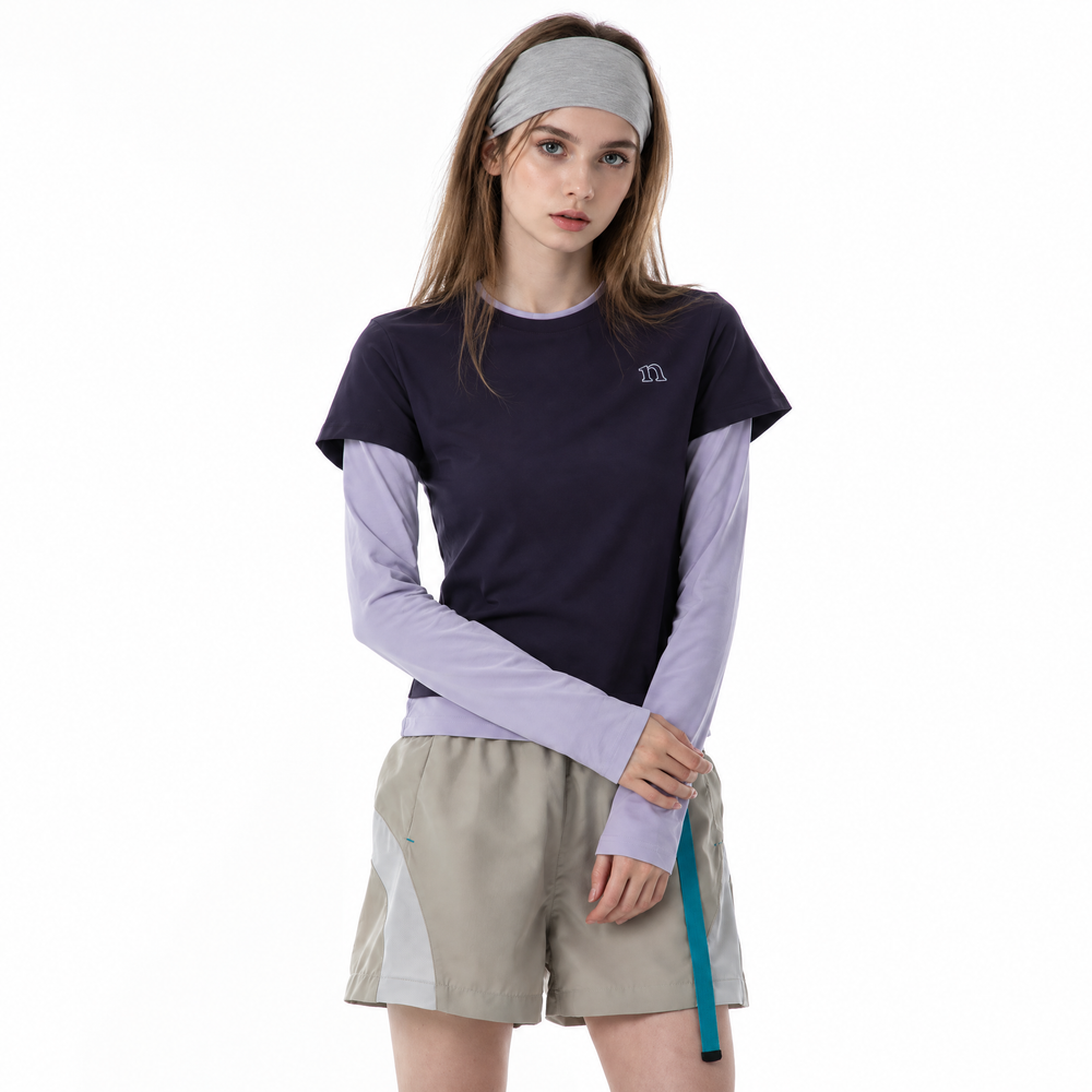 Women's Faux Layered Long Sleeve T-Shirt