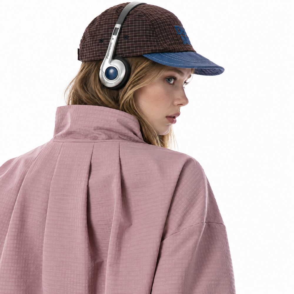 Women's Colorblock Stand Collar Zip-Up Jacket