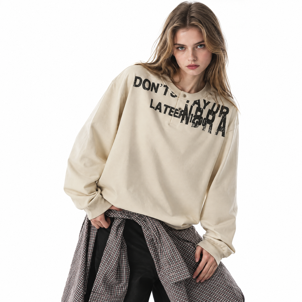 Unisex Vintage Graphic Long Sleeve T-Shirt