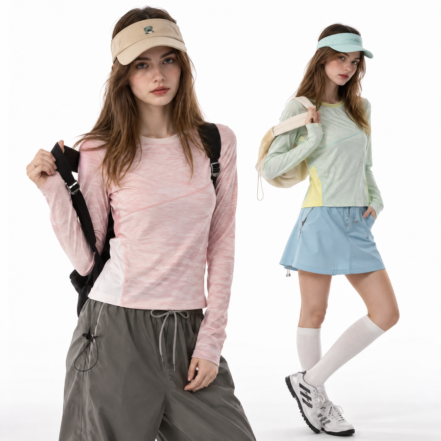 Women's Colorblock Outdoor Long Sleeve Shirt