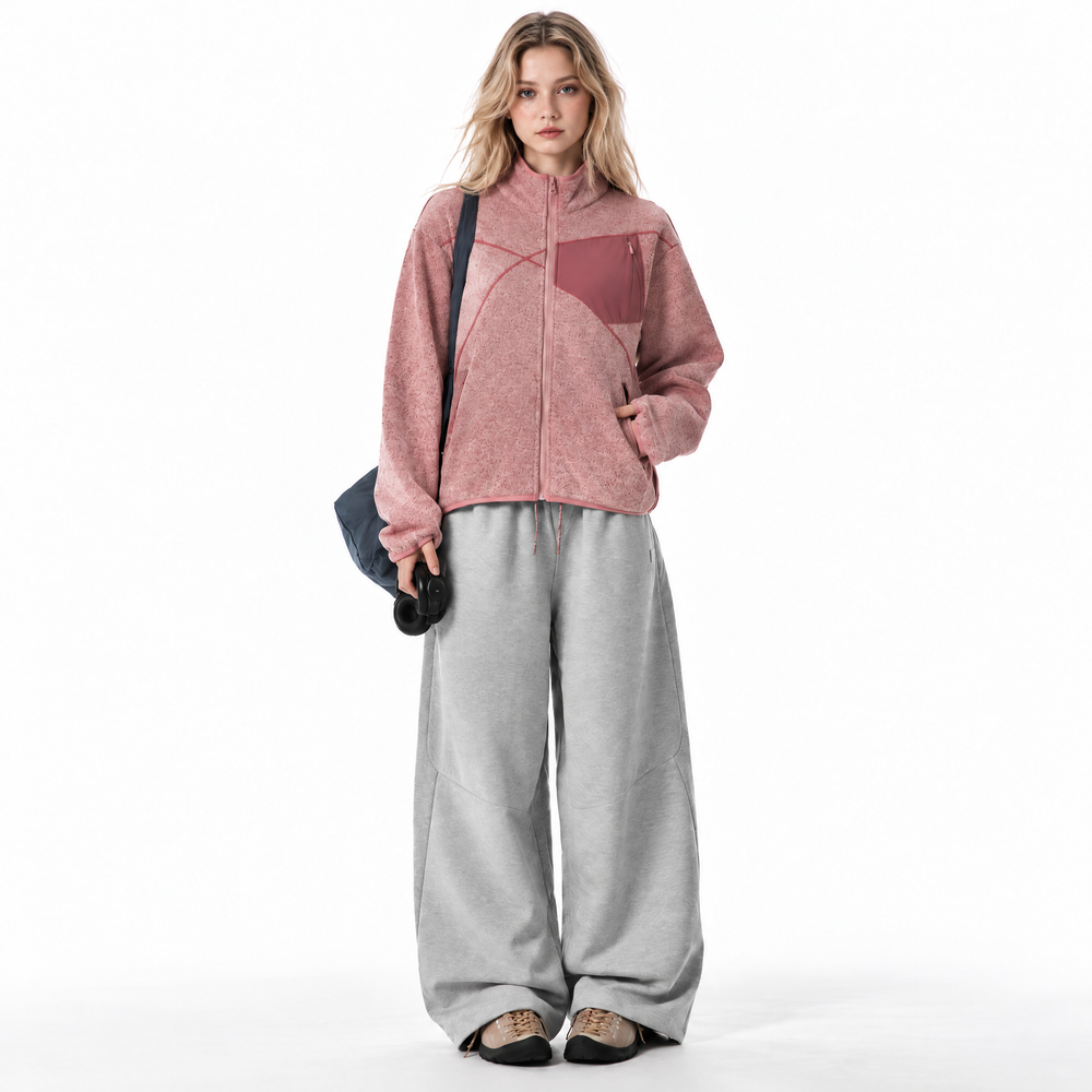 Women's Relaxed Athletic Wide-Leg Sweatpants