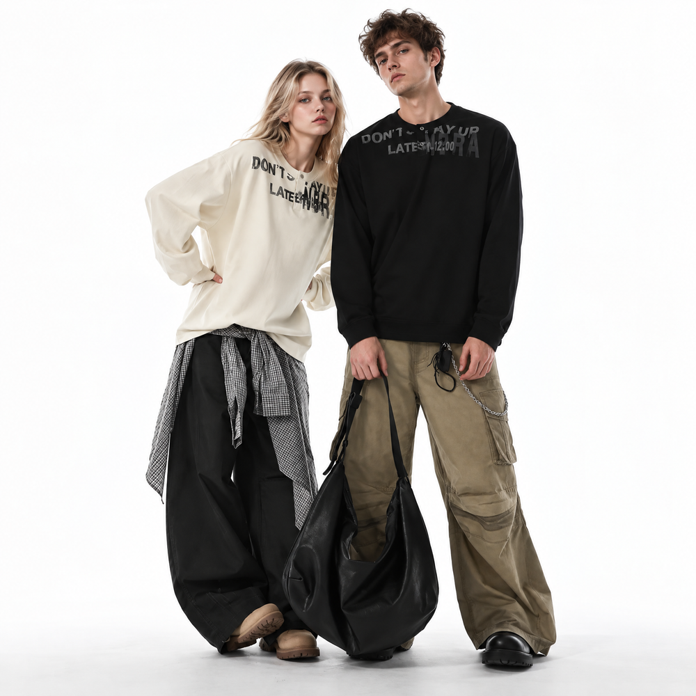 Unisex Vintage Graphic Long Sleeve T-Shirt
